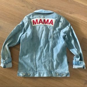 NWT • Ingrid & Isabel • “Mama” Jean Jacket • Sz M